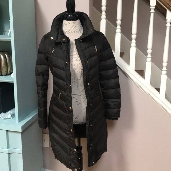 Michael Kors Army Green Long Puffy Jacket - Picture 7 of 8